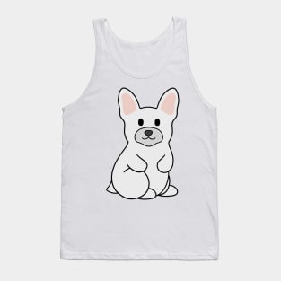 White French Bulldog Tank Top